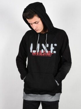 Line Stance black pánská mikina přes hlavu - XL