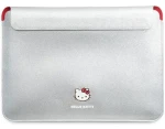 Hello Kitty PU Metal Logo pouzdro na 14" notebook stříbrné / Pouzdro na notebook / PU kůže / Kovové logo (HKCS14PGHDLMS)