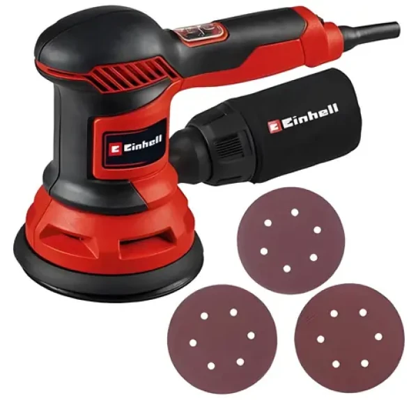 Einhell TC-RS 425 E červená/černá / Excentrická bruska / 425W / 125 mm / 6000-13000 ot-min (4462005)