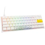 Ducky One 2 Pro Mini Cherry MX-Silent-Red bílá / herní klávesnice / podsvícená / drátová USB-C / US (DKON2061ST-SUSPDWWT2)