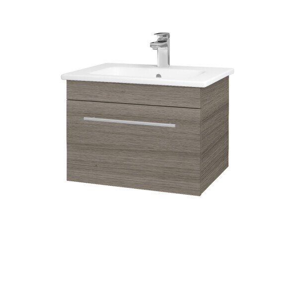 Dřevojas - Umyvadlová skříňka ASTON SZZ 60 - D03 Cafe / Úchytka T02 / D03 Cafe 131258B