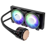 Kolink Umbra Void 240 AIO Performance ARGB černá / AIO vodní chladič CPU / 2x 120m / 2600 RPM @ 30dB / 65.2 CFM (KL-UA240-WC)