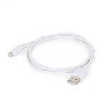 Gembird USB kabel k přenosu dat a nabíjení Apple Lightning 8-pin 2m bílá (CC-USB2-AMLM-2M-W)