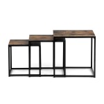 Konferenční stolek 45x45cm, mdf, hnědá, AF-3003 OLW