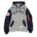 New Era Pánská bunda New York Yankees MLB Alpha Industries MA-1 Full-Zip Fleece Velikost: 2XL
