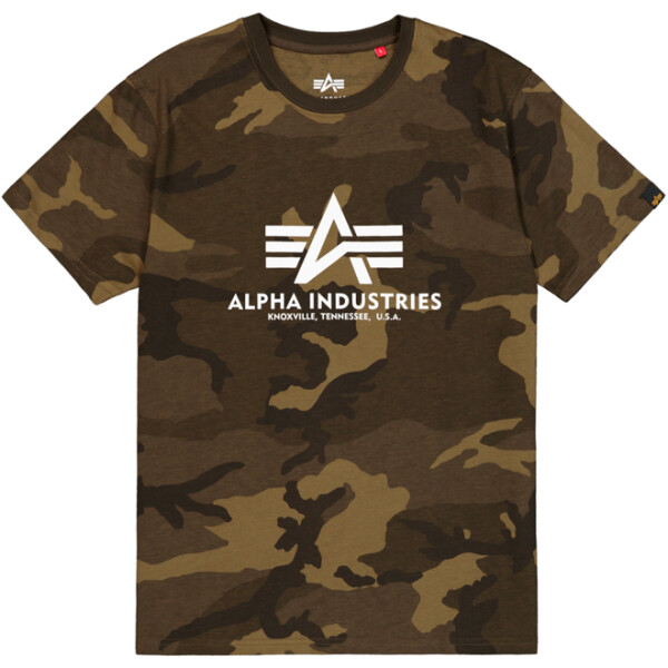 Alpha Industries Tričko Basic T-Shirt olive camo M