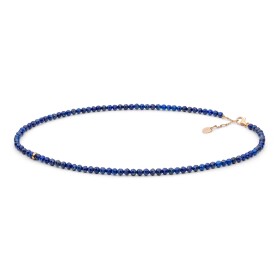Luxusní náhrdelník s Lapis Lazuli Marcia - stříbro 925/1000, Modrá 40 cm + 3 cm (prodloužení)