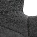 Jídelní židle, šedá, látka, CT-285 GREY2