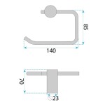REA - Držák na toaletní papír A62309BRG OTTO Brush Copper REA-42019