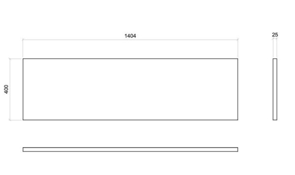 COMAD - Deska 140cm, nova cashmere 5907611663844