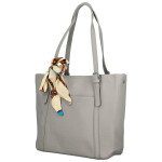 Stylová dámská koženková kabelka na rameno Finlay, šedá