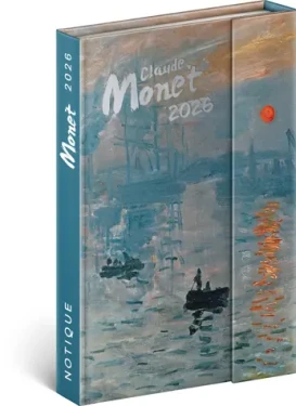 NOTIQUE Týdenní magnetický diář Claude Monet 2026, 11 x 16 cm (PGD-35567-Z)