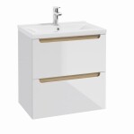 Koupelnová skříňka s umyvadlem Naturel Stilla 60x60x45 cm bílá STILLAD06056U3 STILLAD06056U3