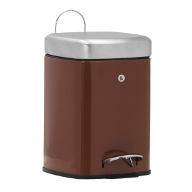 House Doctor Kovový odpadkový koš Sort Terracotta 6 l, hnědá barva, kov