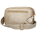 Stylová dámská koženková crossbody kabelka Aliana, zlatá