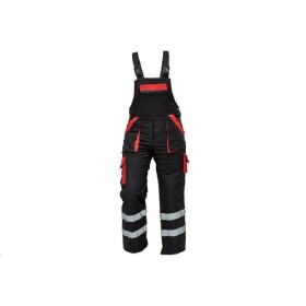 Montérkové kalhoty MAX REFLEX WINTER pánské zimní s laclem černo-červené 46 černo-červené