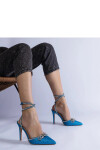 Dámské lodičky na jehlové podpatku H2810 Světle modrá třpyt - BELLAMICA Shoes světle modrá 38