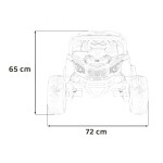 Mamido Elektrické autíčko Buggy Can-Am Maverick 24V 4x200W růžové