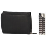 Kožená peněženka Delami Roxy, černá