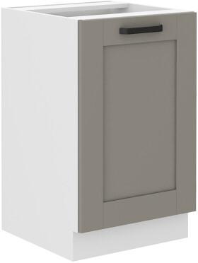 Spodní skříňka pod dřez Luna 50 ZL 1F BB Barva korpusu: Bílá, Barva dvířek: Clay Grey