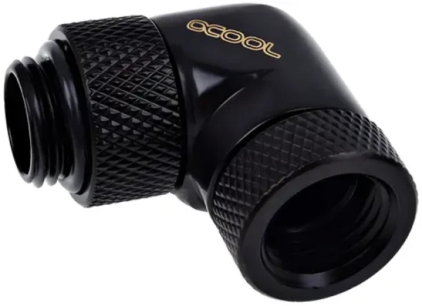Alphacool Eiszapfen 90° černá / Úhlový adaptér / G1/4 / otočné kování (17260)