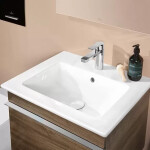 VILLEROY & BOCH - Venticello Umyvadlo 600x500 mm, s přepadem, otvor pro baterii, alpská bílá 41246001