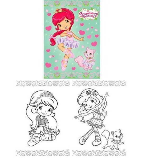 Strawberry Shortcake - Omalovánky A4