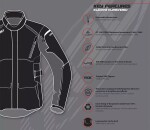 Bunda na moto Xrc Winkle 2.0 Wtp men adventure grey/black/blue/red - L / modrá