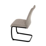 Jídelní židle, hnědá, látka, DCL-438 BR2