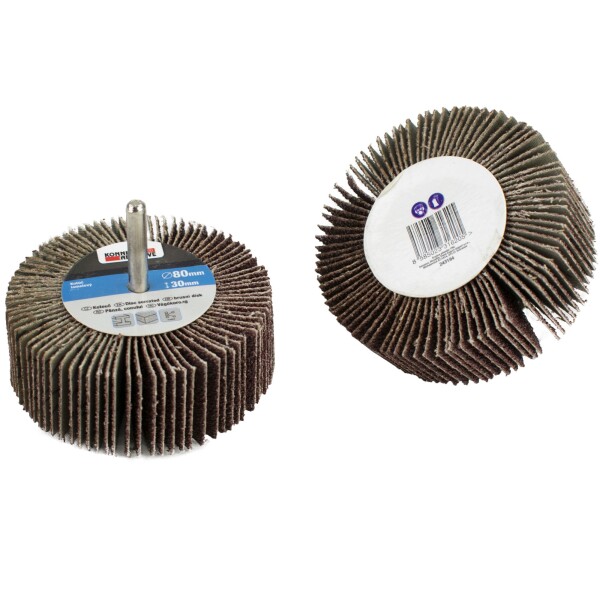 Kotouč lamelový stopkový, 80 x 30mm, P 80, KONNER