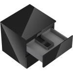 MEXEN/S - Orio koupelnová skříňka pod umyvadlo 50 cm s deskou, 2 zásuvky, černá lesk 91A10-05047-2-BFFC70