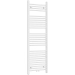 CERANO Koupelnový radiátor Benito - středové připojení 50mm/boční - 583 W - bílá lesklá - 1500x450 mm