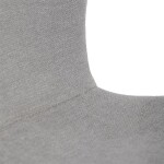 Židle jídelní, stříbrná látka, nohy černý kov