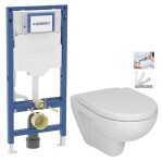 GEBERIT Duofix bez tlačítka + WC JIKA LYRA PLUS + SEDÁTKO DURAPLAST SLOWCLOSE 111.300.00.6 LY5