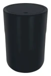 Spirella COCCO černá / Výklopný odpadkový koš / plast / 5 l / výklopné víko / 19 x 26 cm