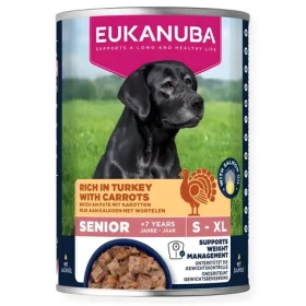Eukanuba Life Care Senior krůtí s mrkví 400 g / Konzerva pro psy / pro seniory všech plemen / bez obilovin (1724-6257)