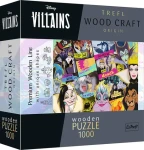 Trefl Wood Craft Origin - Puzzle - Disney: Setkání záporáků