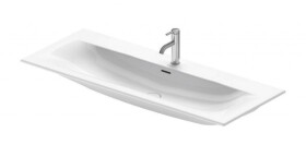 DURAVIT - Viu Umyvadlo 123x49 cm, s 1 otvorem pro baterii, s WonderGliss, alpská bílá 23441200001