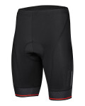 Pánské cyklistické kraťasy ETAPE ELITE TEAM s vložkou, černá/červená (cyklistické kraťasy ETAPE s vložkou, velikost XL)