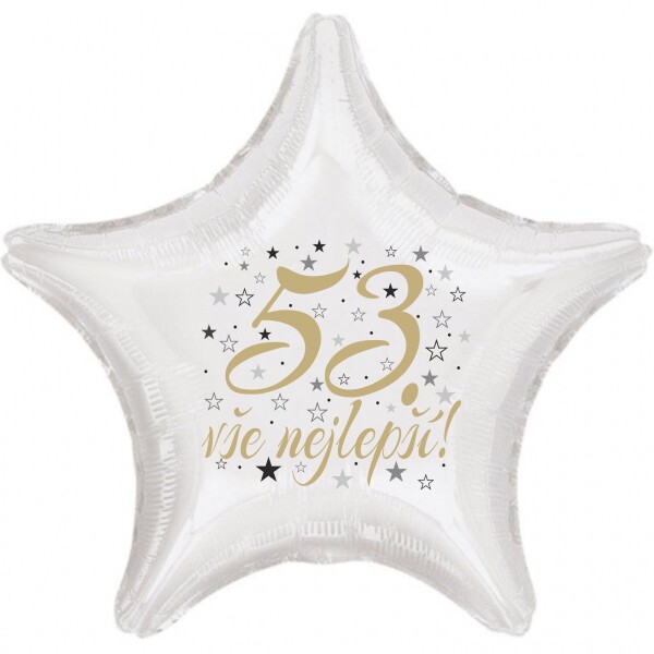 53. narozeniny balónek hvězda Balonky.cz 53. narozeniny balónek hvězda Balonky.cz