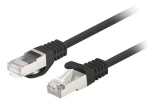 Lanberg CAT6 FTP 1 m černá / Patch kabel / RJ45-RJ45 / Fluke Passed / 10 ks (PCF6-20CC-0100-BK)
