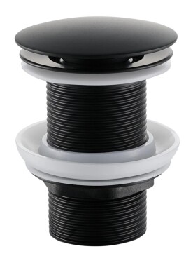 CERANO Umyvadlová výpusť - 5/4“ click-clack bez přepadu - 10/60mm - černá matná