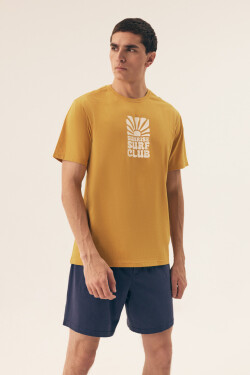 PÁNSKÉ PYŽAMO SUN 42600 SS25 ŽLUTÁ - DENIM XL
