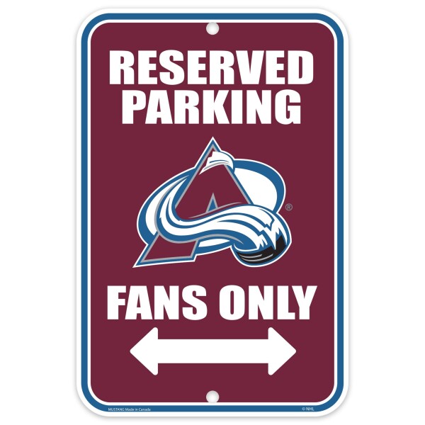 Mustang Cedule Colorado Avalanche NHL 10x15 Parking