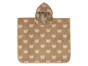 Jollein Jacquard Teddy Bear / Osuška pončo / froté / 62×65 cm (533-550-68169)