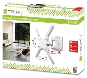 Nástěnný držák TV LCD/LED 23-55 palců bílý / Držák TV / Nastavitelný (023851)