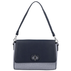Elegantní dámská koženková kabelka na rameno Ciri, tmavě modrá