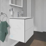 DURAVIT - L-Cube Umyvadlová skříňka 550x620x481 mm, 2 zásuvky, bílá mat LC624001818