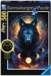 RAVENSBURGER Svítící puzzle Lunární vlk