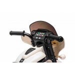 Mamido Dětská elektrická motorka Chopper INDIAN bílá